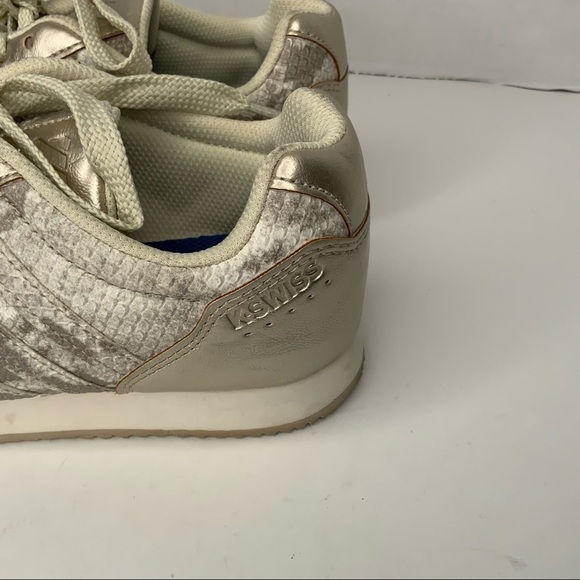 K swiss silver sneakers. - Picture 3 of 12